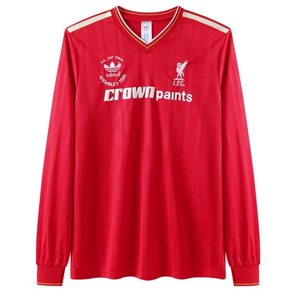 Camiseta Liverpool Replica Primera Ropa ML Retro 1985/86